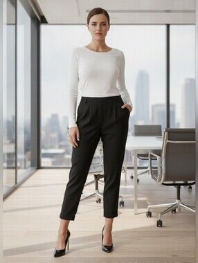 Jules & Leopold Black Dress Pull On Jogger Pants Size Small